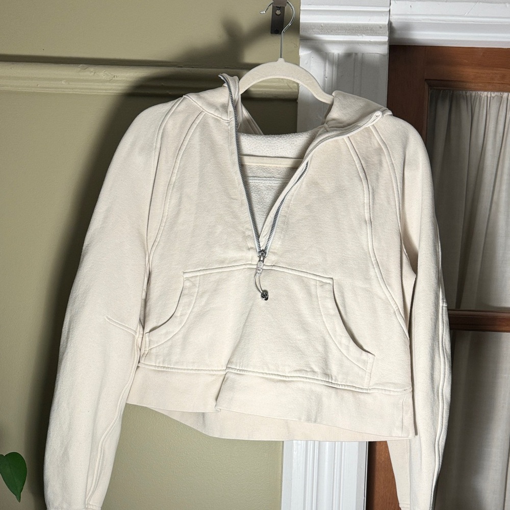 Lululemon Athletica Off-White Half-Zip Hoodie - Picture 3 of 3